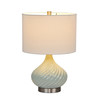 Litex Industries 20.25" Table Lamp
, Chalk Blue Ceramic Base and White Shade BL19JD